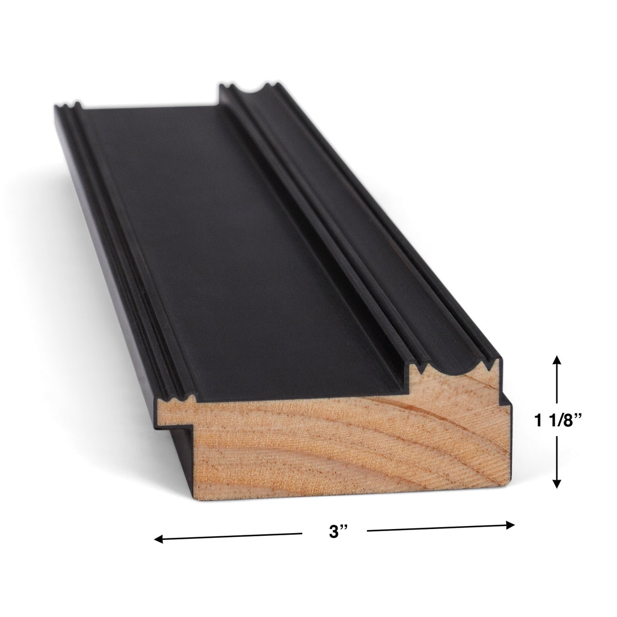 Deco TV Frames - Premiere Bezel for Samsung the Frame TV - 75" - Black