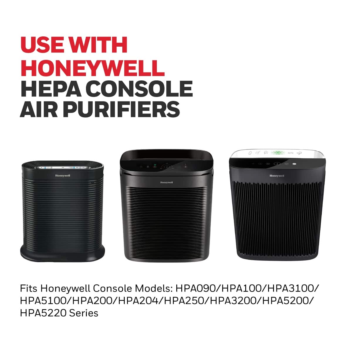 Honeywell - HEPA Air Purifier Filter Value Kit - A and R Filters - Black White