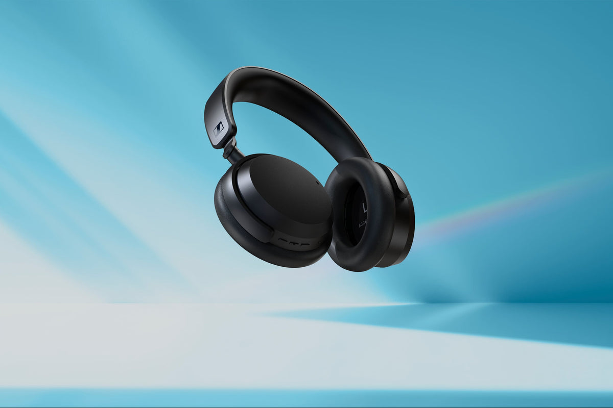 Sennheiser - ACCENTUM Wireless Bluetooth Around-the-ear Headphones – Hybrid Noise Cancelling (ANC), All-Day Comfort - Black