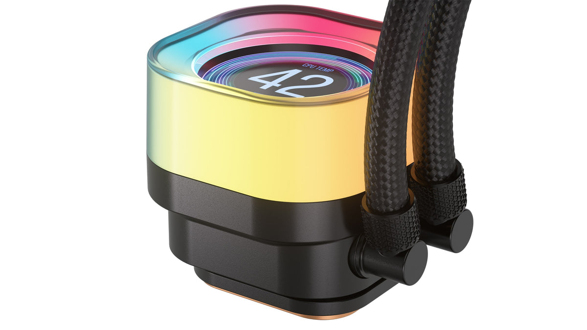 CORSAIR - iCUE LINK TITAN 240 RX LCD Liquid CPU Cooler - Black