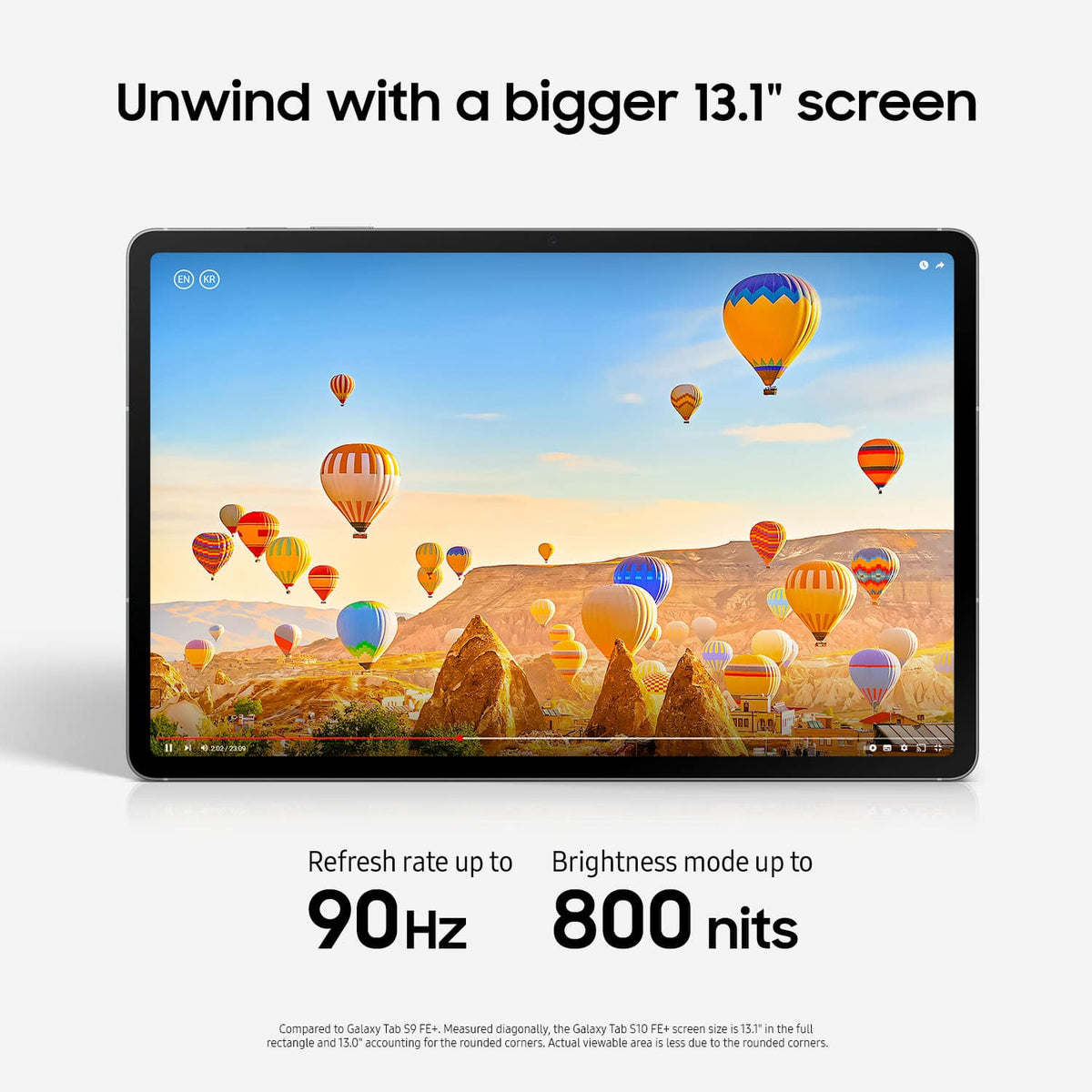 Samsung - Geek Squad Certified Refurbished Galaxy Tab S10 FE+ - 13.1" 128GB - Wi-Fi - with S-Pen - Gray