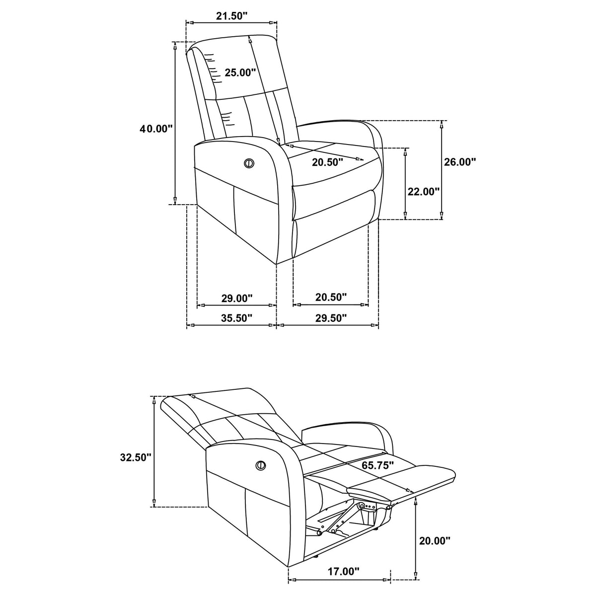Kim - Sillón reclinable eléctrico