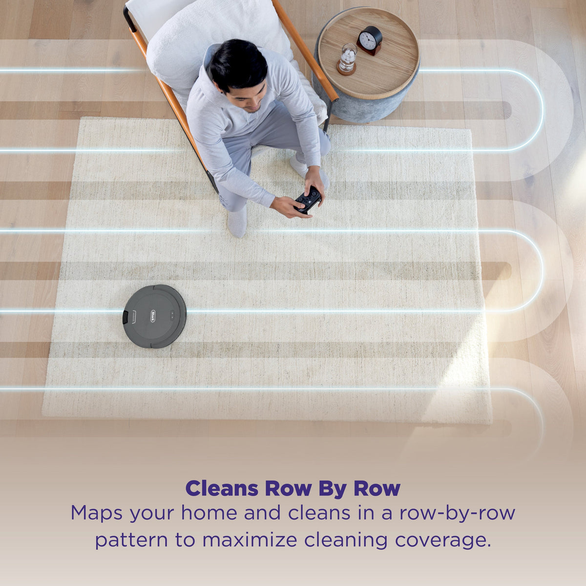 Shark - Navigator Robot Vacuum with SmartPath Navigation and Self-Cleaning Brushroll - Steel Grey