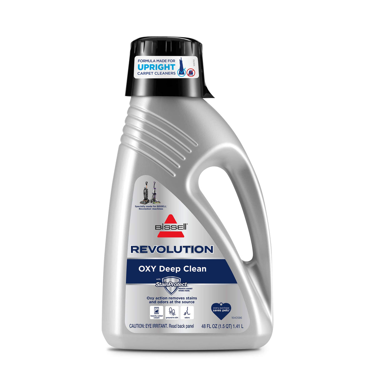 BISSELL - Revolution Formula with OXY for Upright Carpet Cleaners (48 oz.) - Silver