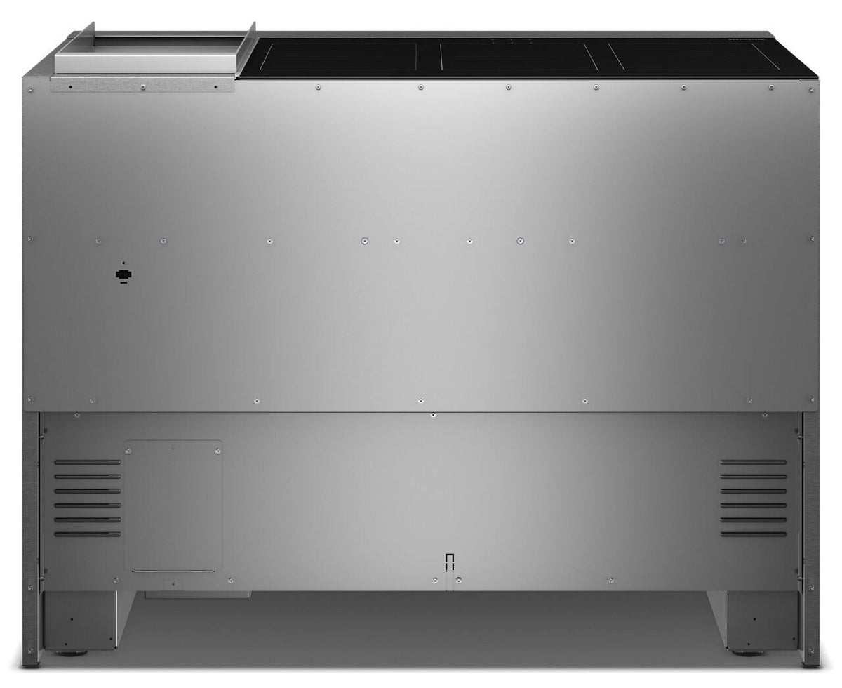 KitchenAid - 48 in. Wide 6 element 6.3 cu. ft. Freestanding Double Oven Electric Induction Commercial-Style Range with Griddle - Juniper