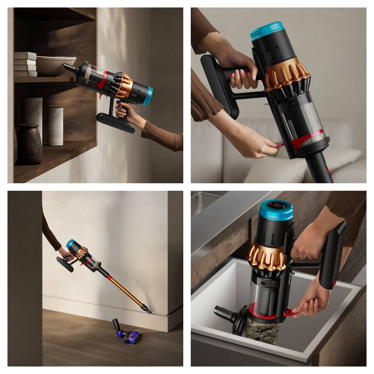 Dyson - V16 Piston Animal Submarine Cordless - Black  / Bright Copper Manifold