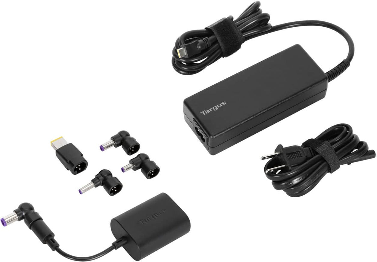 Targus - 100W Universal USB-C & Legacy Charger  Kit - Black