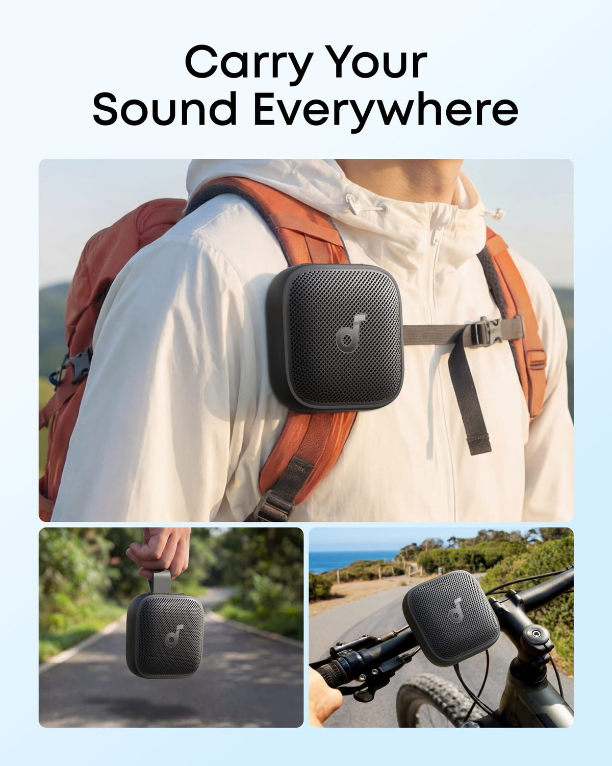 Soundcore - by Anker Boom Go 3i IP68 Waterproof 15W Bluetooth 6.0 Speaker, 24H Playtime, BassUp 2.0, Emergency Power Bank - Black