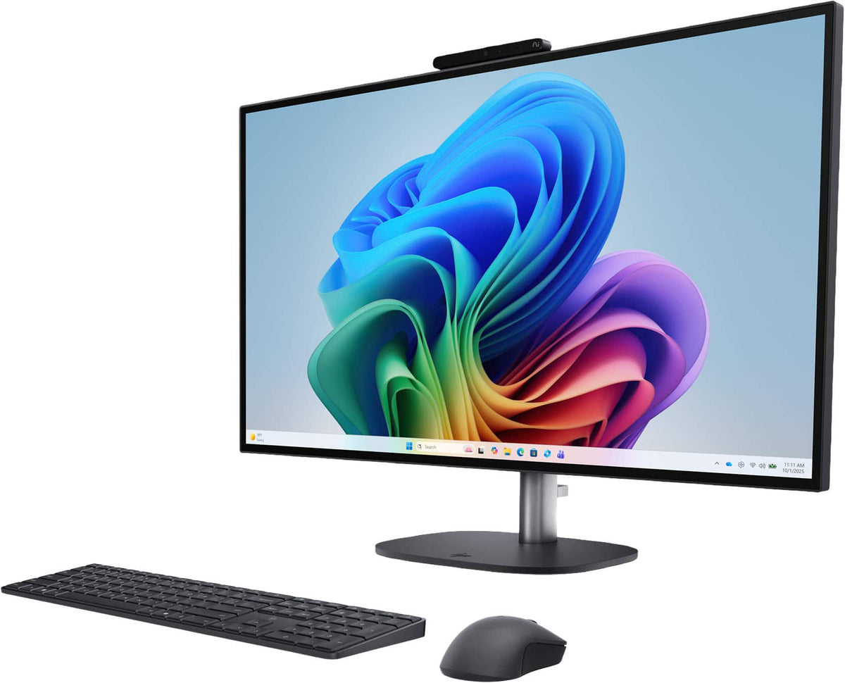 HP - OmniStudio X 27" QHD All-in-One w/ Adjustable Height - Intel Core Ultra 7 356H - 16GB Memory - 1TB SSD - Copilot+ PC - Eclipse Gray