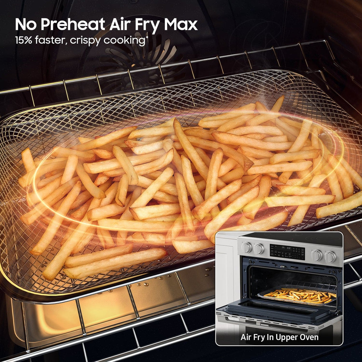 Samsung - Bespoke Smart Slide-In Electric Range with Flex Duo Oven and Dual True Convection - Stainless Steel