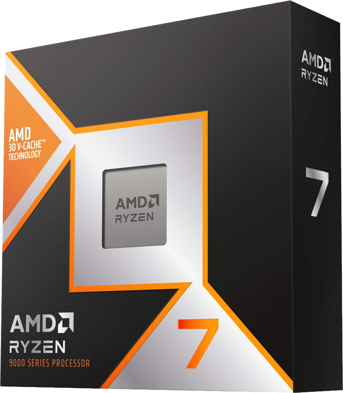 AMD - Ryzen 7 9850X3D 8-Core - 16-Thread 3.4GHz (5.6 GHz Max Boost) Socket AM5 120W Unlocked Desktop Processor - Silver
