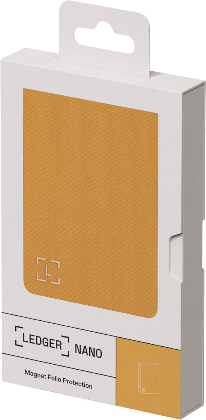 Ledger - Nano Gen 5 Magnet Folio - Bitcoin Orange