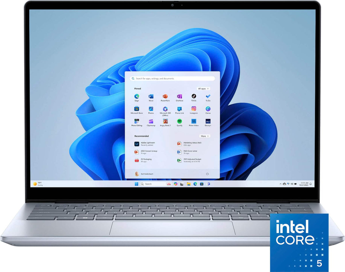 Dell - Inspiron 2-in-1 14” IPS LED FHD+ Touch Screen Laptop – Intel Core 5 with 8GB Memory – 512GB SSD - Ice Blue