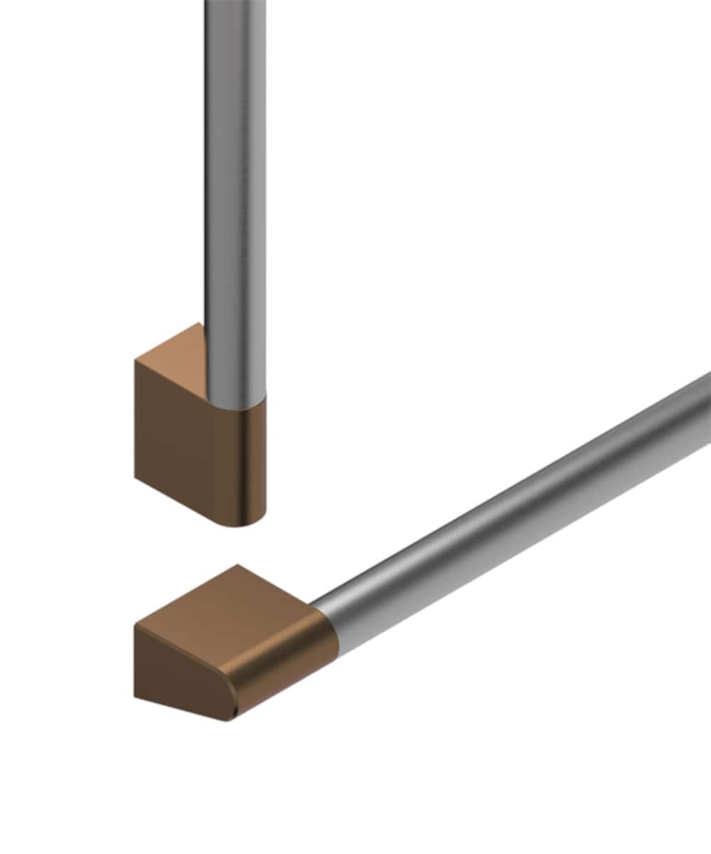 Fisher & Paykel - Pro Round Flush Handle Kit for Integrated Refrigerator Freezer, 30" - Dark Copper