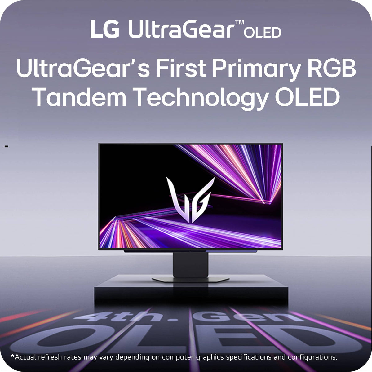 LG - UltraGear 27" OLED QHD 280Hz 0.03ms G-Sync and FreeSync Premium Pro Gaming Monitor with HDR500 (HDMI x2, DP, USB-A) - Black