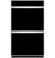 Monogram - Minimalist 30" Smart Built-In Double Electric Convection Wall Oven with No-Preheat Air Fry and In-Oven Camera - Stainless Steel