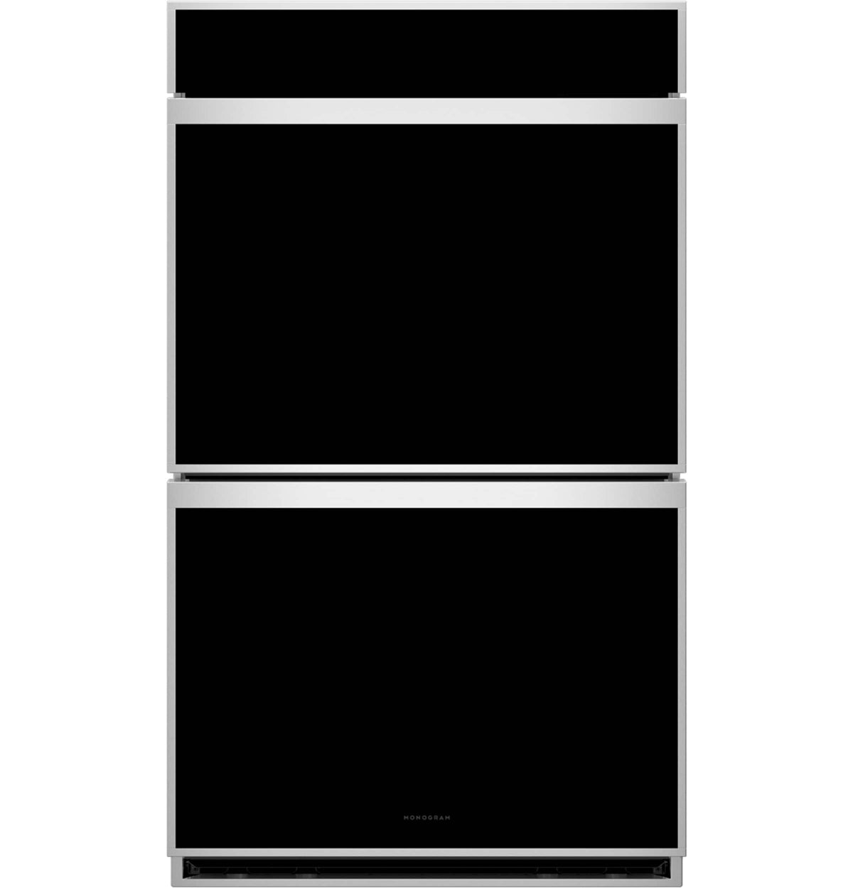Monogram - Minimalist 30" Smart Built-In Double Electric Convection Wall Oven with No-Preheat Air Fry and In-Oven Camera - Stainless Steel