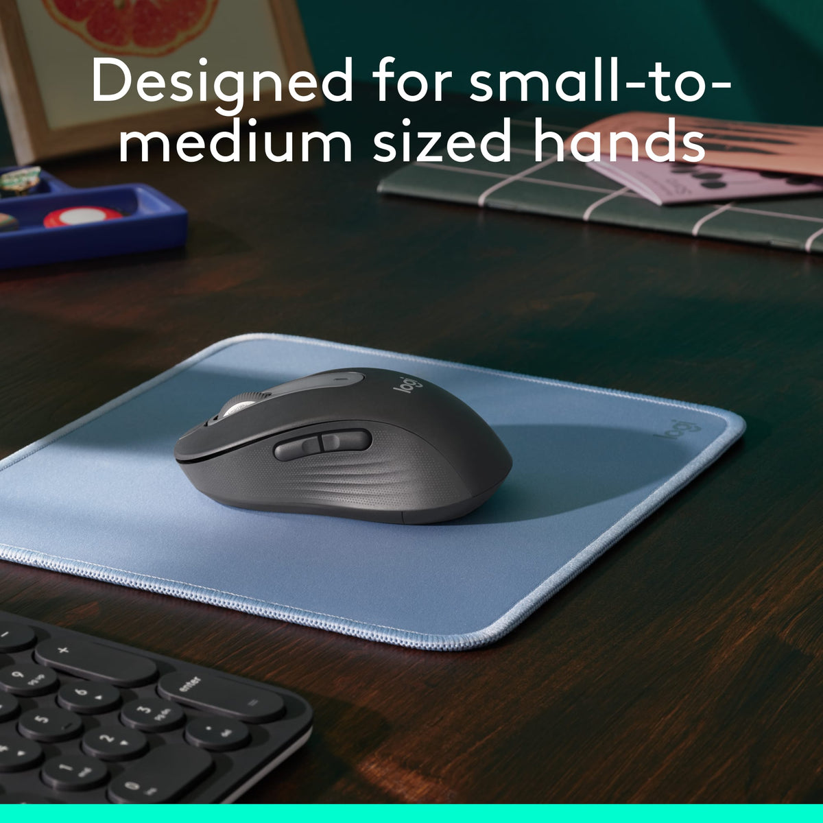 Logitech - Signature M650 Wireless Optical Mouse with Silent Clicks - Wireless - Graphite