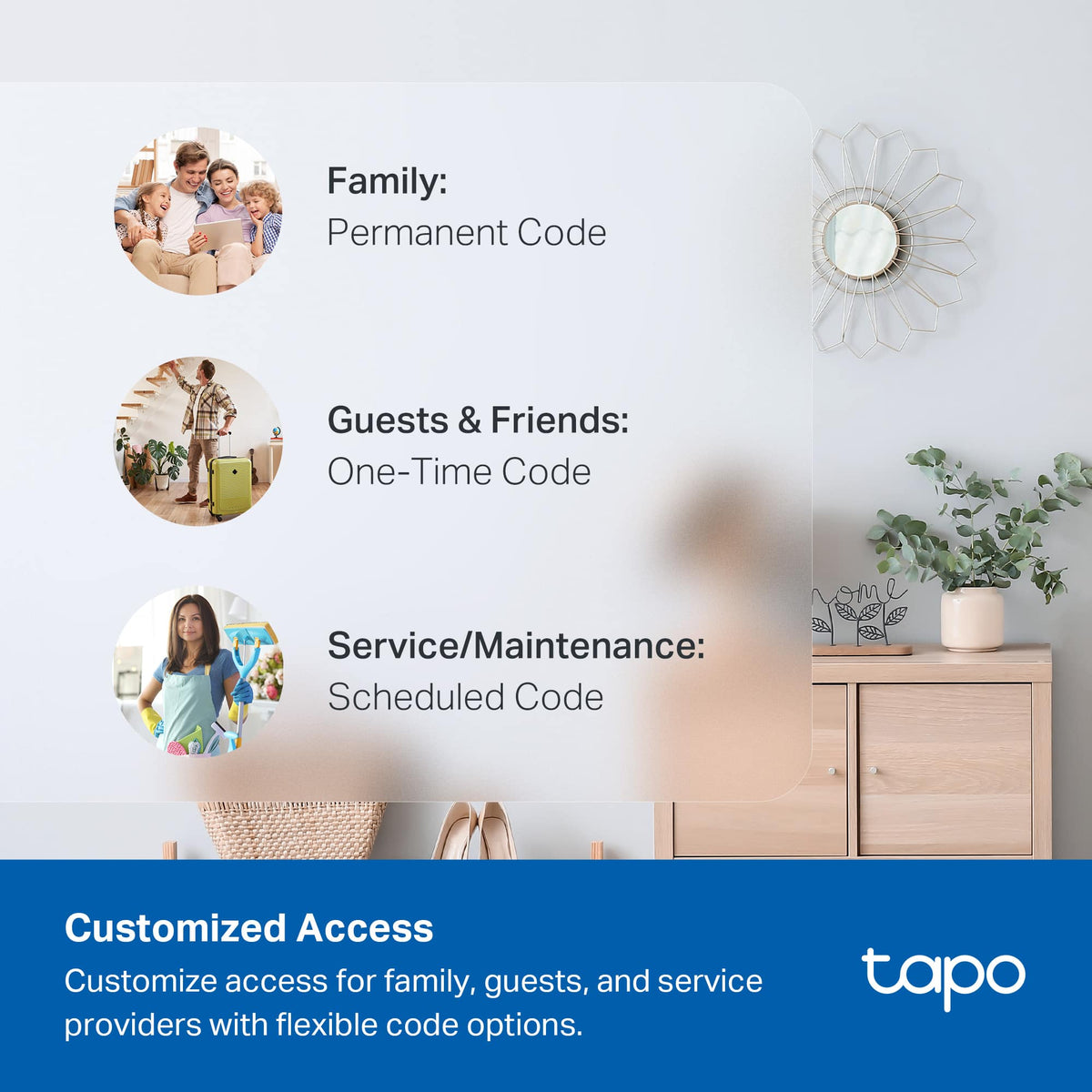 TP-Link - Tapo DL110 Smart Wi-Fi Deadbolt Lock - Lock/Unlock using Keypad, App, or Fingerprint Recognition - Replaces Most Locks - Black
