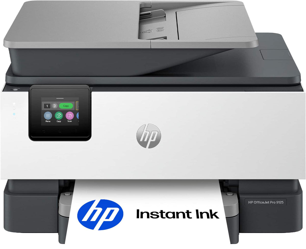 HP - OfficeJet Pro 9125 Wireless AI-Enabled All-in-One Inkjet Printer with 3 Months of Instant Ink - White