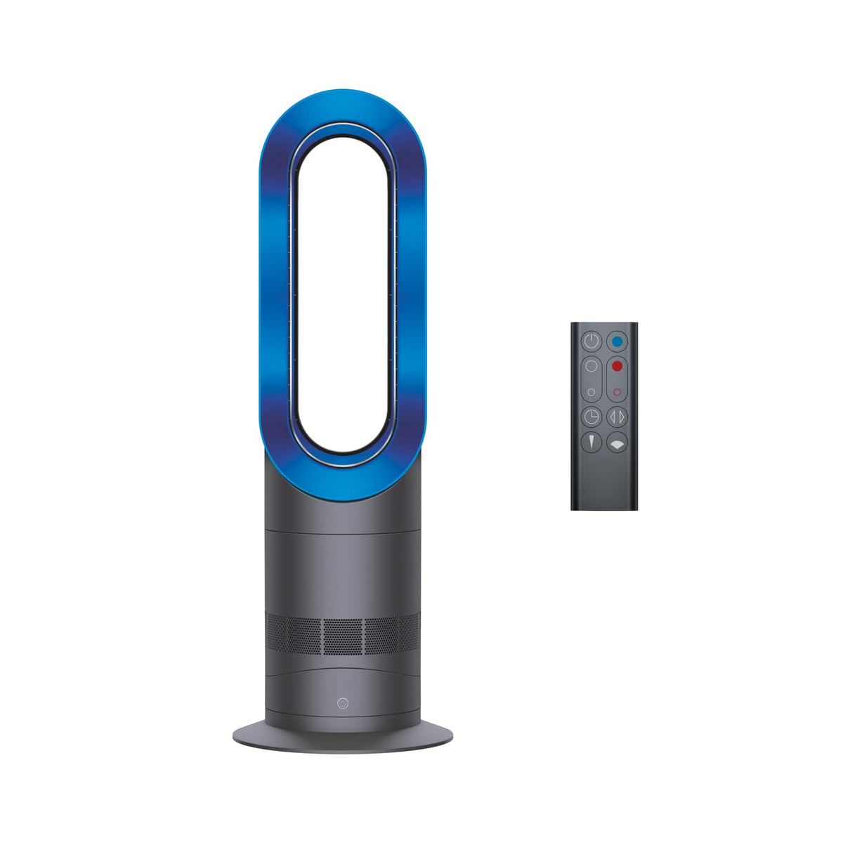 Dyson - Hot+Cool AM09 Tower, Heater and Fan - Iron/blue