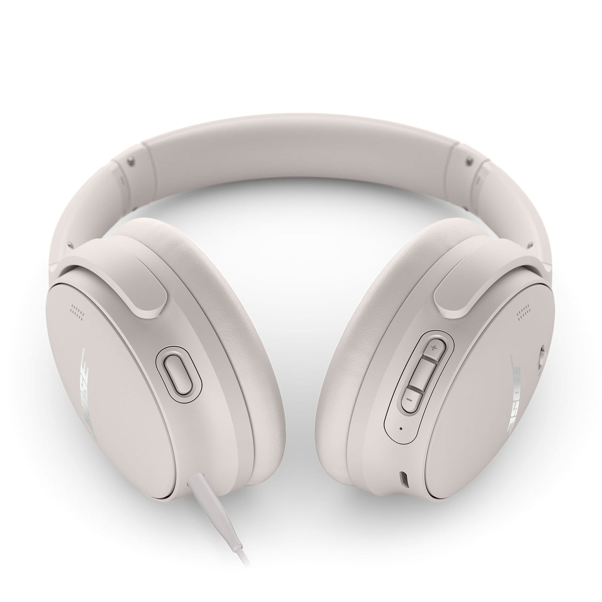 Bose - QuietComfort Wireless Noise Cancelling Over-the-Ear Bluetooth Headphones - White Smoke