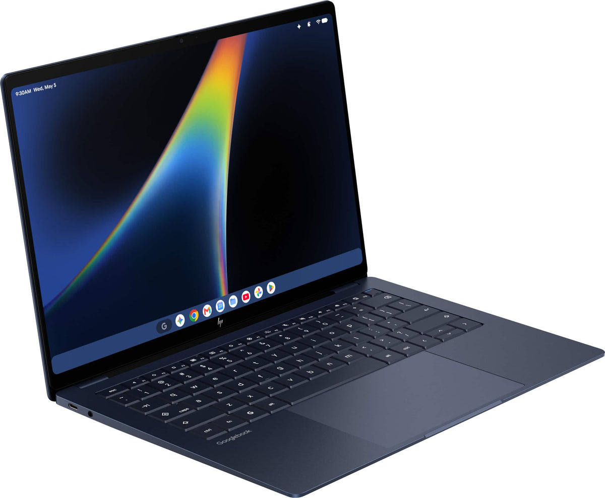 HP - 14" 3K OLED Touchscreen Googlebook - Snapdragon X Elite - 16GB Memory - 512GB SSD - Atmospheric Blue