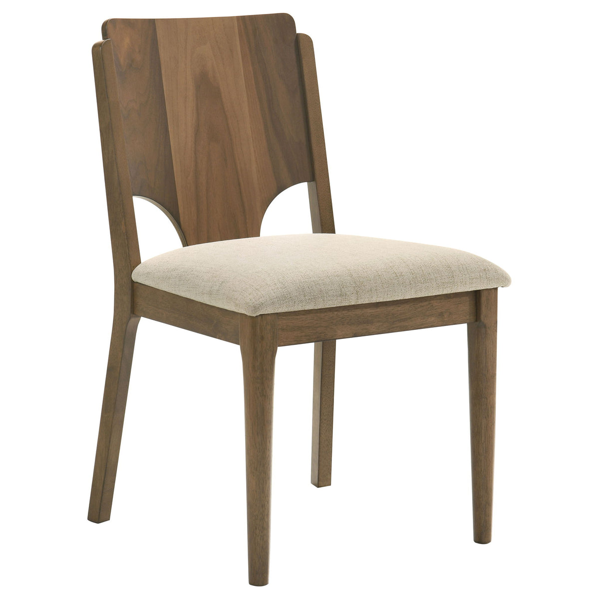Graham - Silla de comedor tapizada (juego de 2) - Nogal
