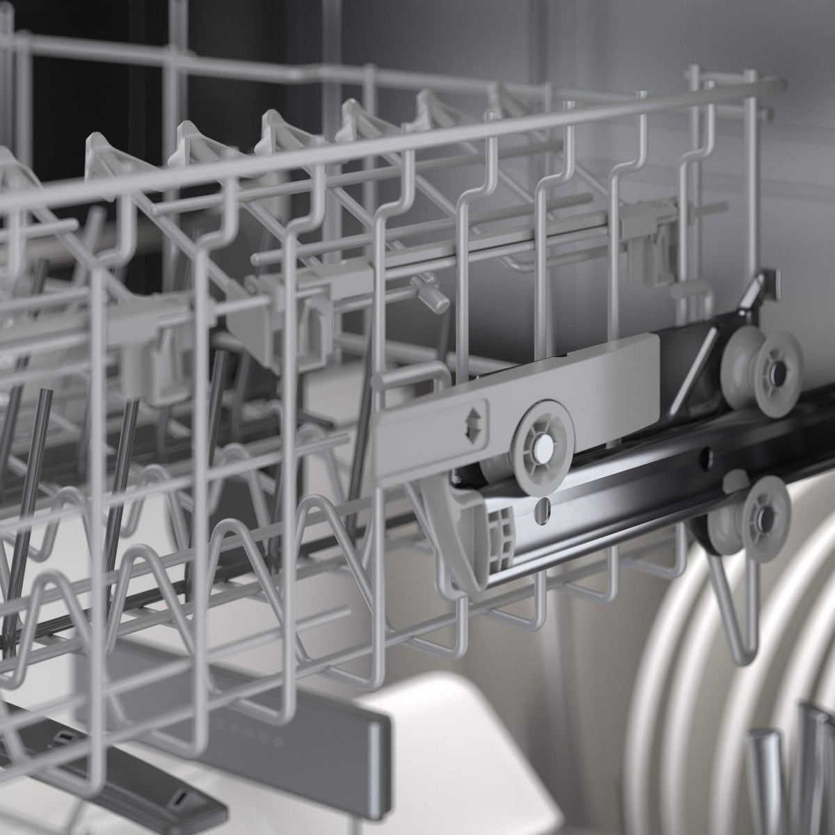 Bosch - Benchmark Series 24" Top Control Smart Built-In Stainless Steel Tub Dishwasher with 3rd Rack and RackMatic, 39 dBA - Custom Panel Ready
