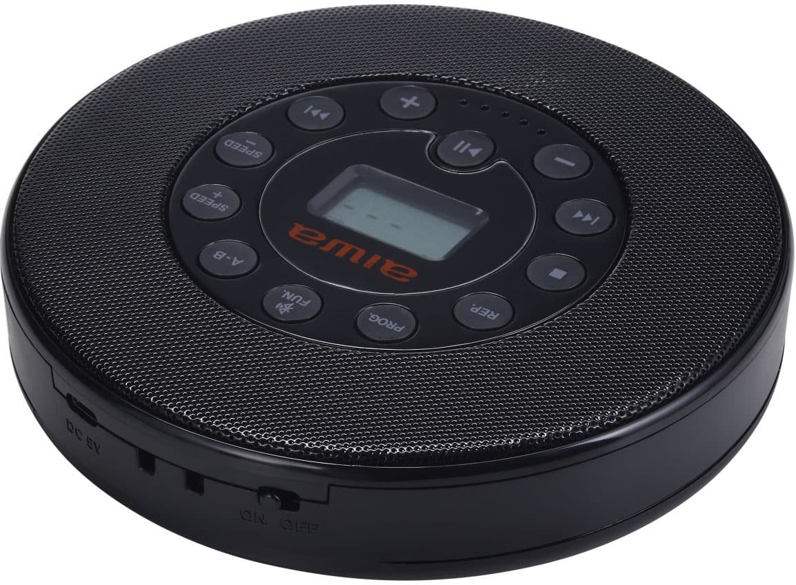 Aiwa - Flashback Wireless Kit Retro CD Player & Wireless Headphones - Black