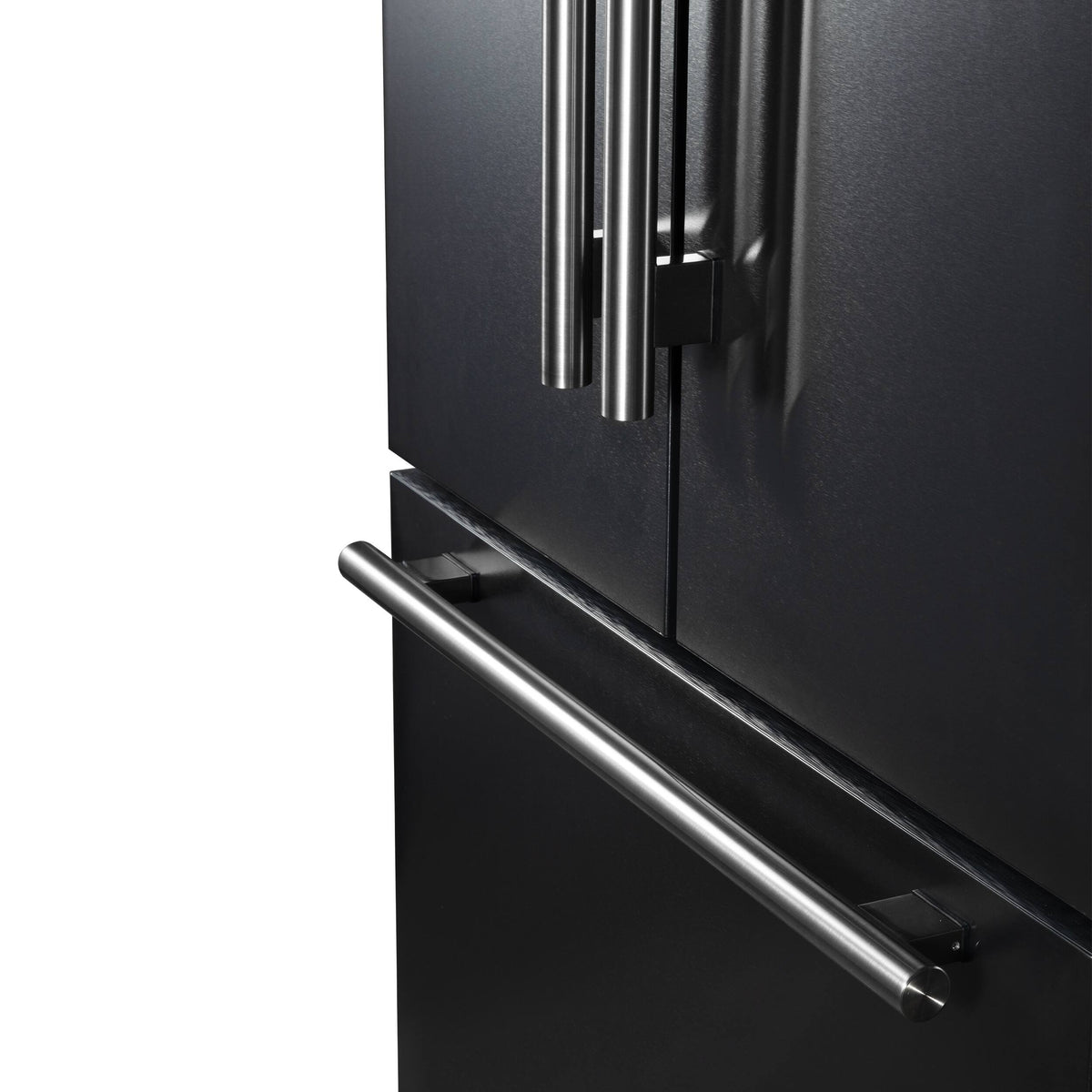 Forno Appliances - Rivello 27.4 Cu. Ft. French Door Refrigerator with Internal Water Dispenser - Black