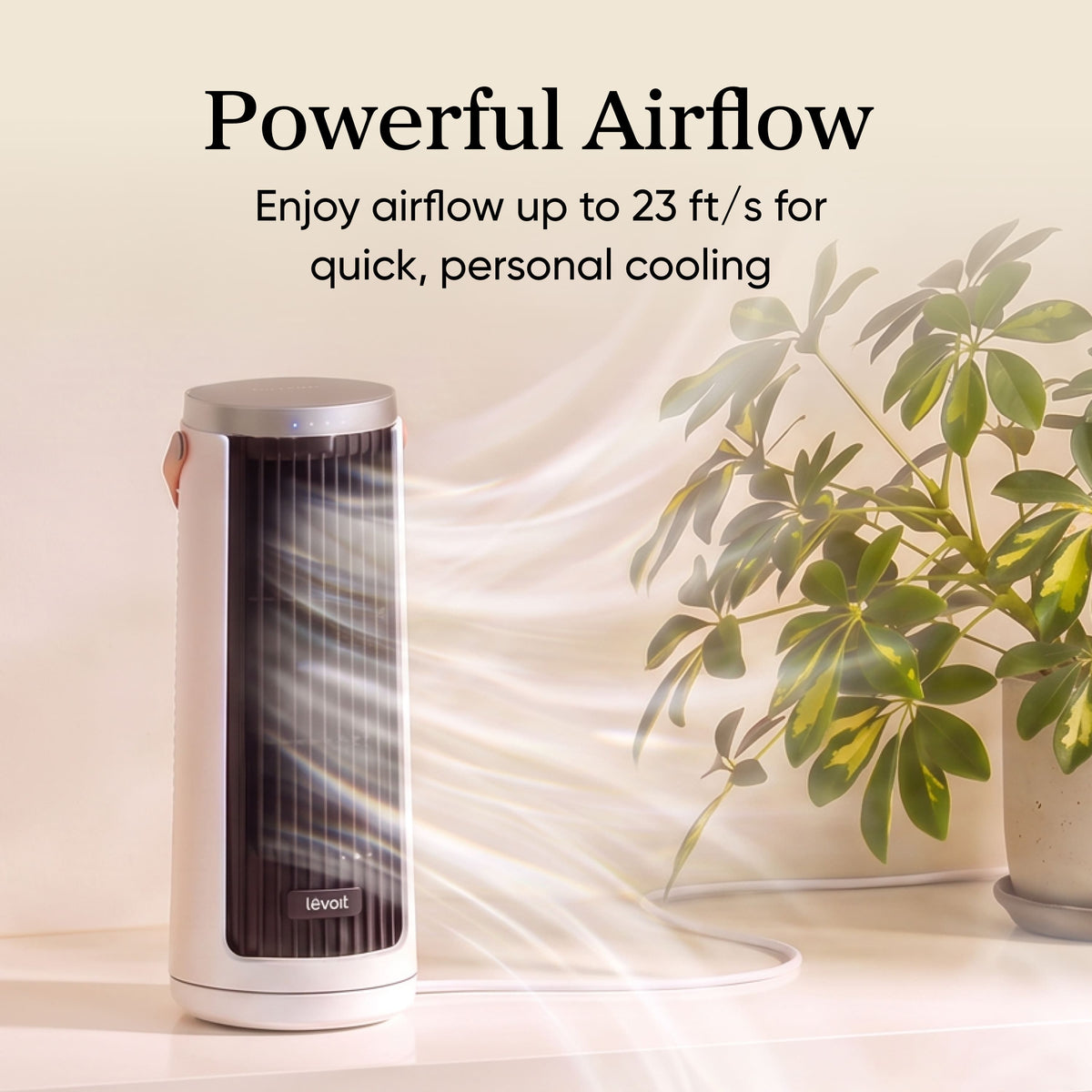 Levoit - Mini Windi Tower Fan - White