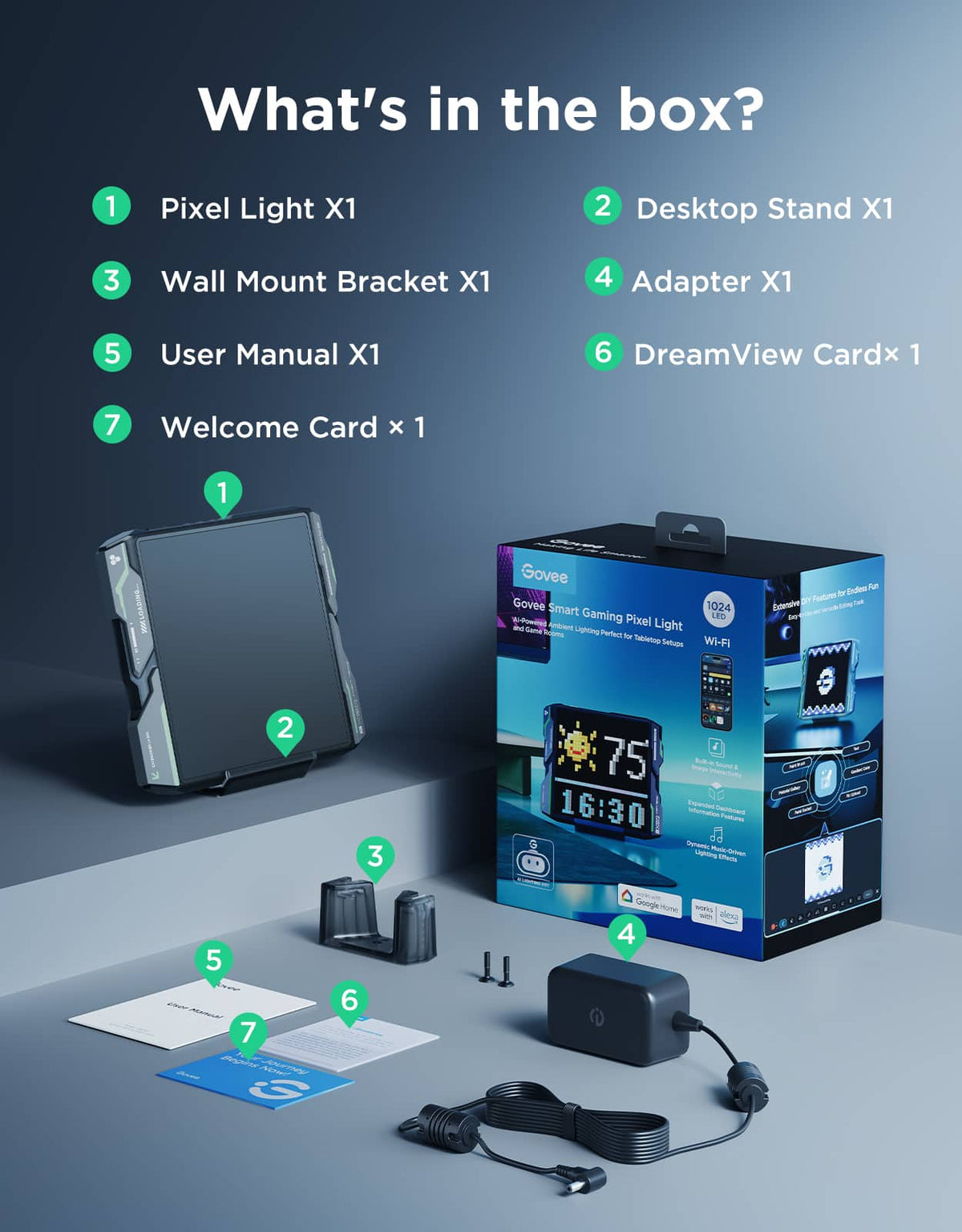 Govee - Gaming Pixel Light - Multi