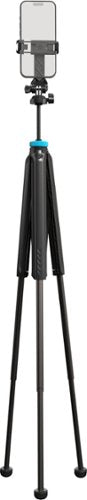 Bower - AirLift 55" Aluminum Tripod with Built-In Dual Head
