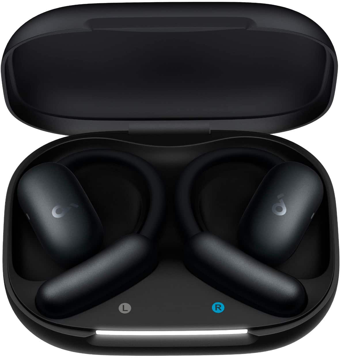 Soundcore - by Anker AeroFit 2 Open-Ear Headphones with Adjustable Ear Hooks - Black