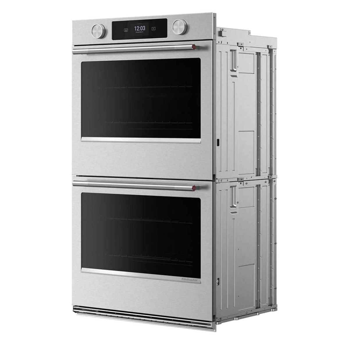 KitchenAid - 30" Smart Built-In Electric Double Wall Oven with Assisted Cooking Modes - Stainless Steel