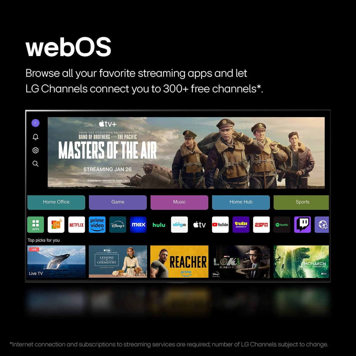 LG - 65" Class G4 Series OLED evo 4K UHD Smart webOS TV (2024)