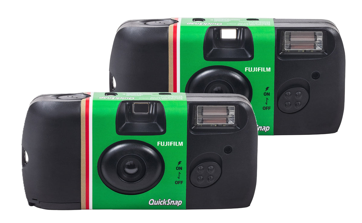 Fujifilm - Quicksnap Flash 400 Single-Use Camera with Flash - 2 pack - Green