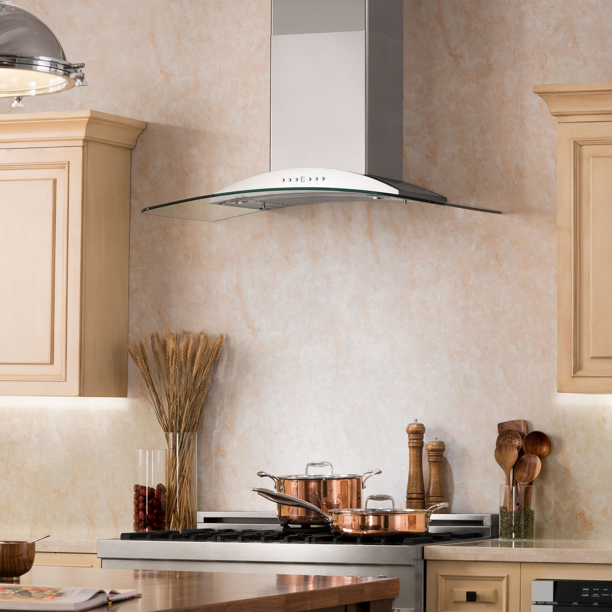 ZLINE - 36 inches - Externally Vented - Wall Range Hood - Brushed Stainless Steel
