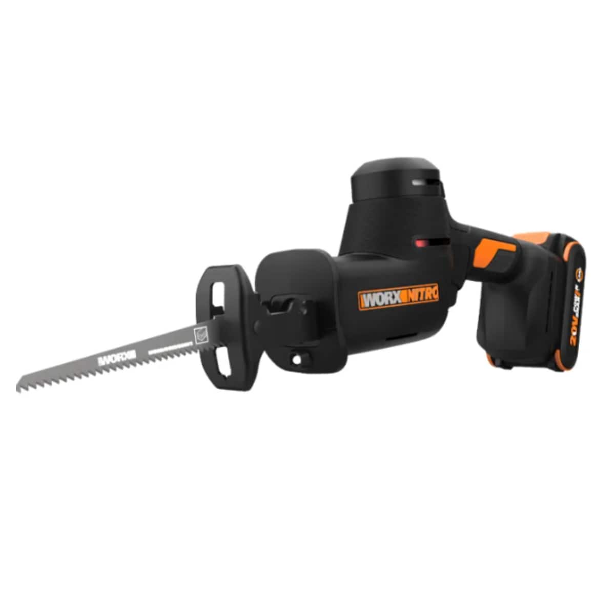 WORX - Nitro WX501L 20V Brushless Cordless Compact Reciprocating Saw - Black