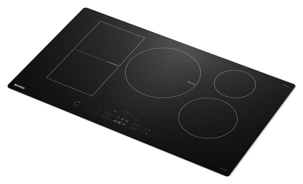 Maytag - 36 in. Wide 5 element Electric Induction Cooktop with Power Boost - Black