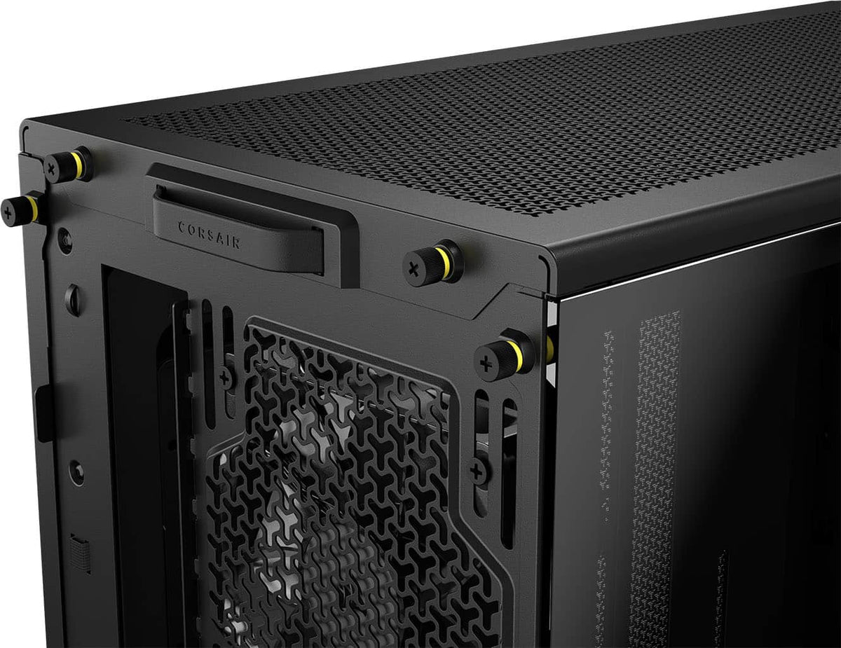 CORSAIR - FRAME 4000D WOOD RS Modular High Airflow Mid-Tower PC Case - Black & Walnut