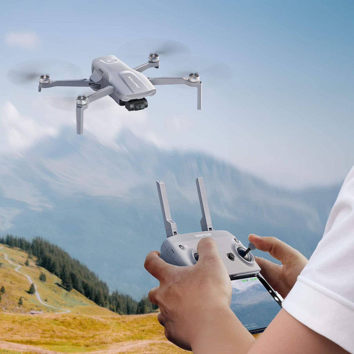 Snaptain - P40 LITE 3-Axis Gimbal Camera Drone - Gray