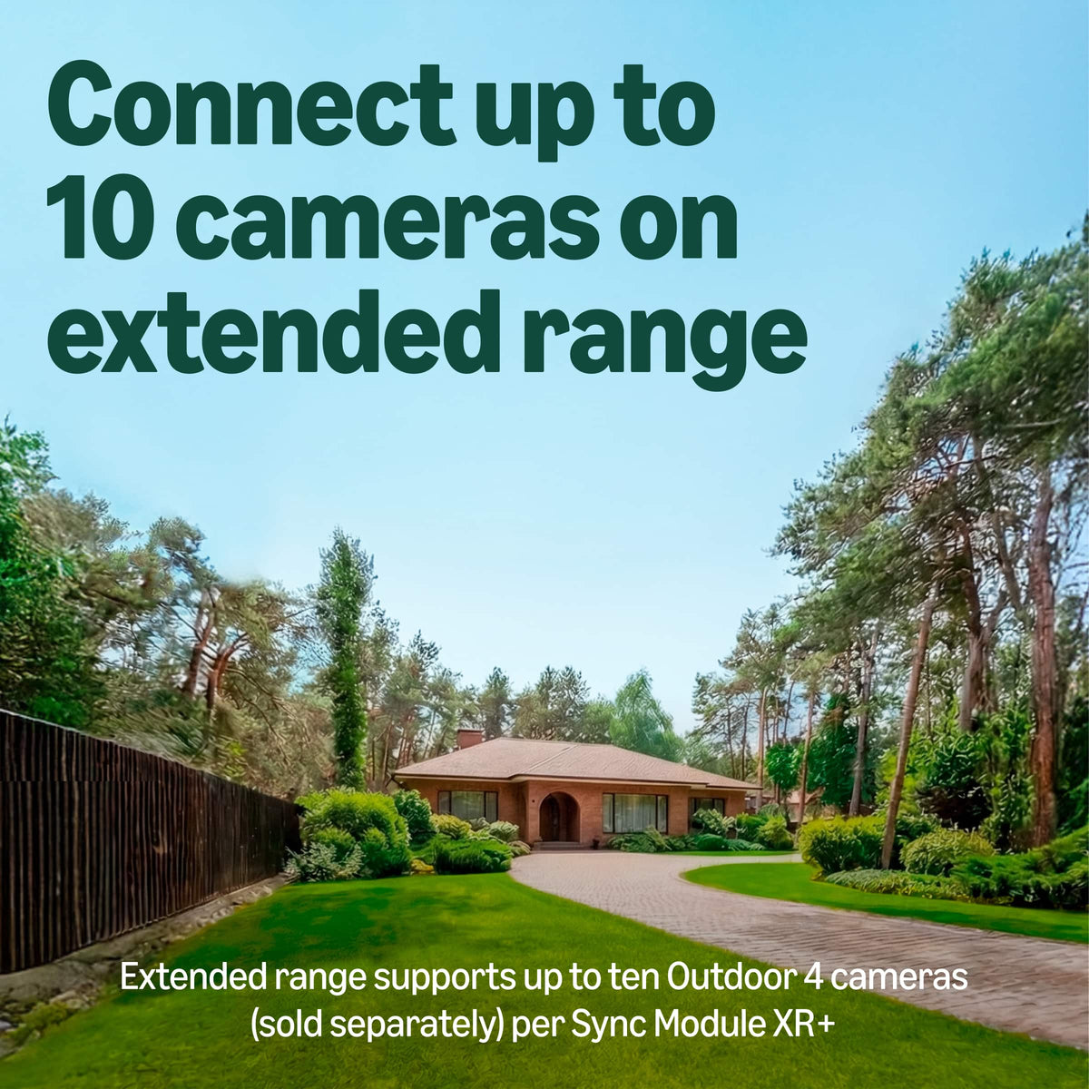 Blink - Outdoor XR+ - Extended Range Battery-Powered Outdoor 4 Camera with 10x security coverage - 1 camera system - Black