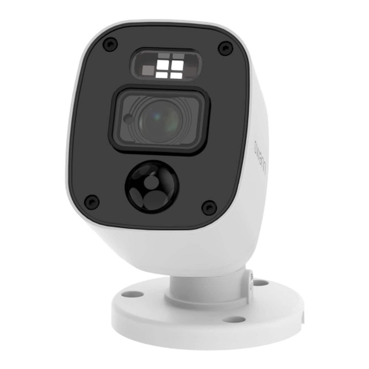 Swann - Add-On Bullet Security Camera for DVR, 4K UHD Video, Flashing and Spotlight, Outdoor Night Vision, Motion Detect - White
