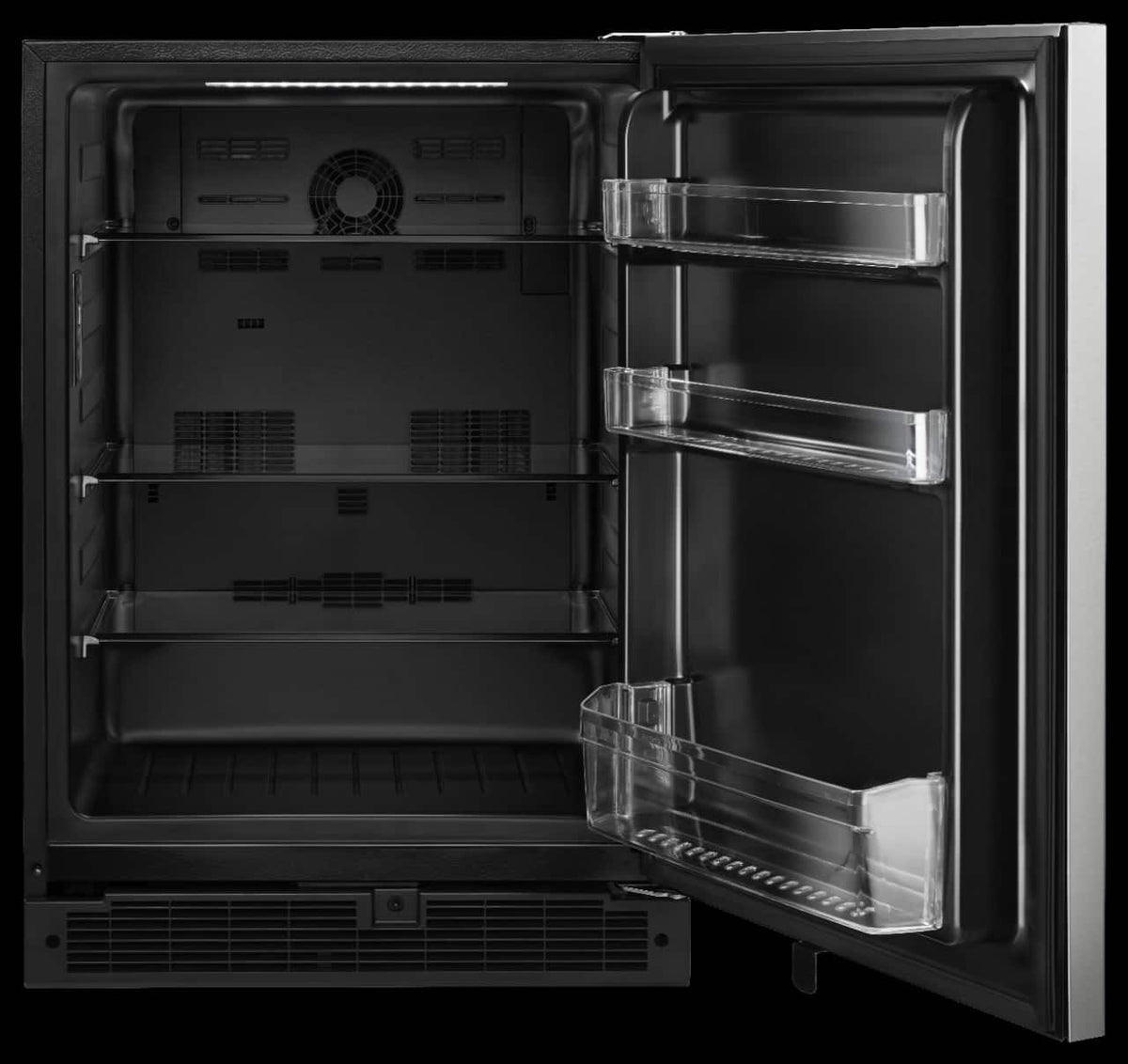 Whirlpool - 5.1 Cu. Ft. Built-In Mini Fridge - Stainless Steel