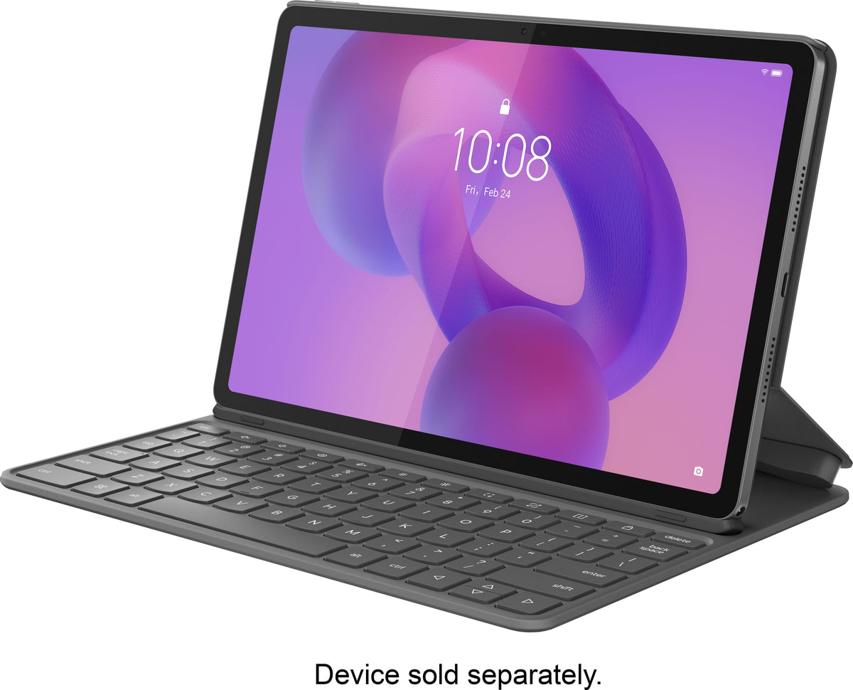 Lenovo - Idea Tab Folio Case with Keyboard - Luna Grey