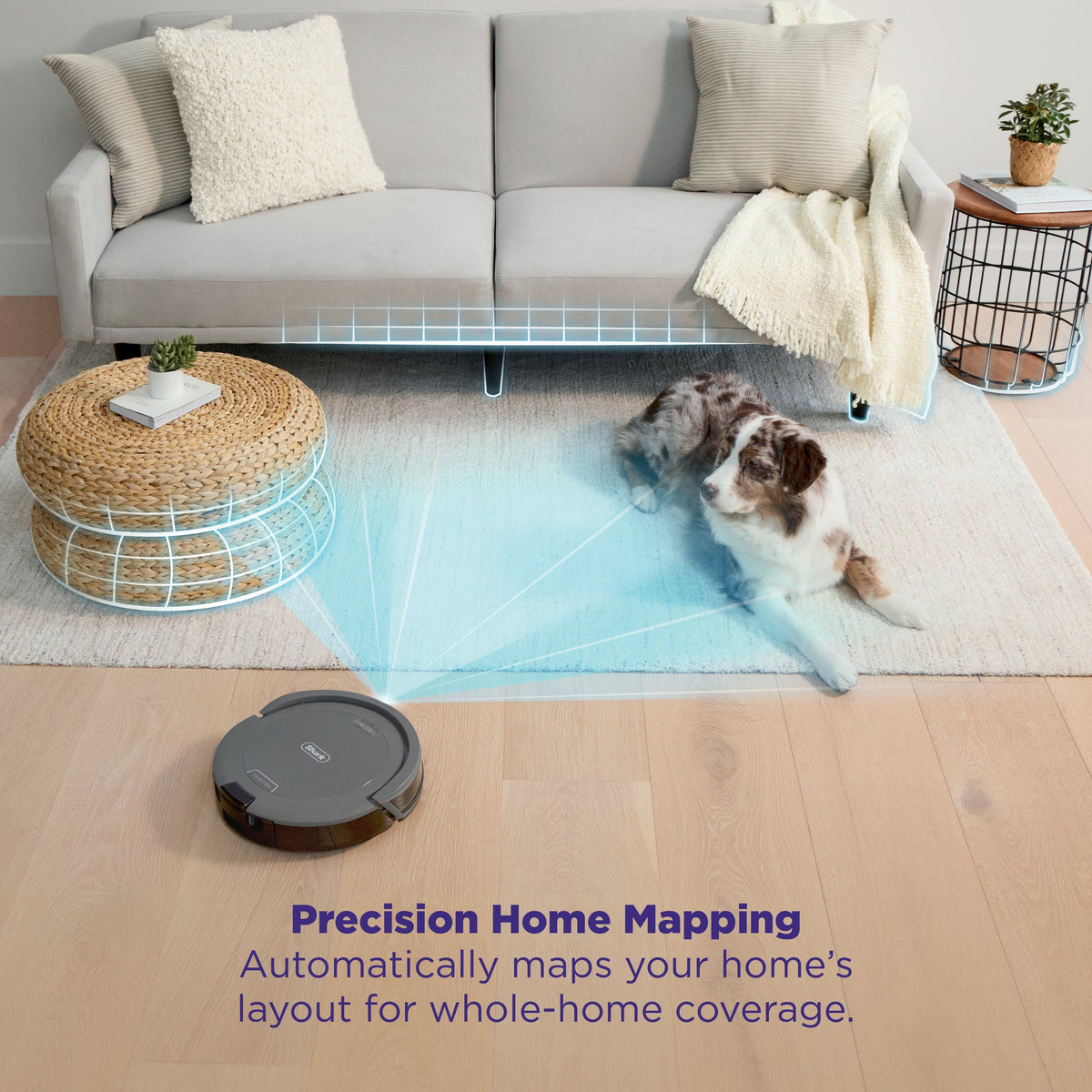 Shark - Navigator Robot Vacuum with SmartPath Navigation and Self-Cleaning Brushroll - Steel Grey