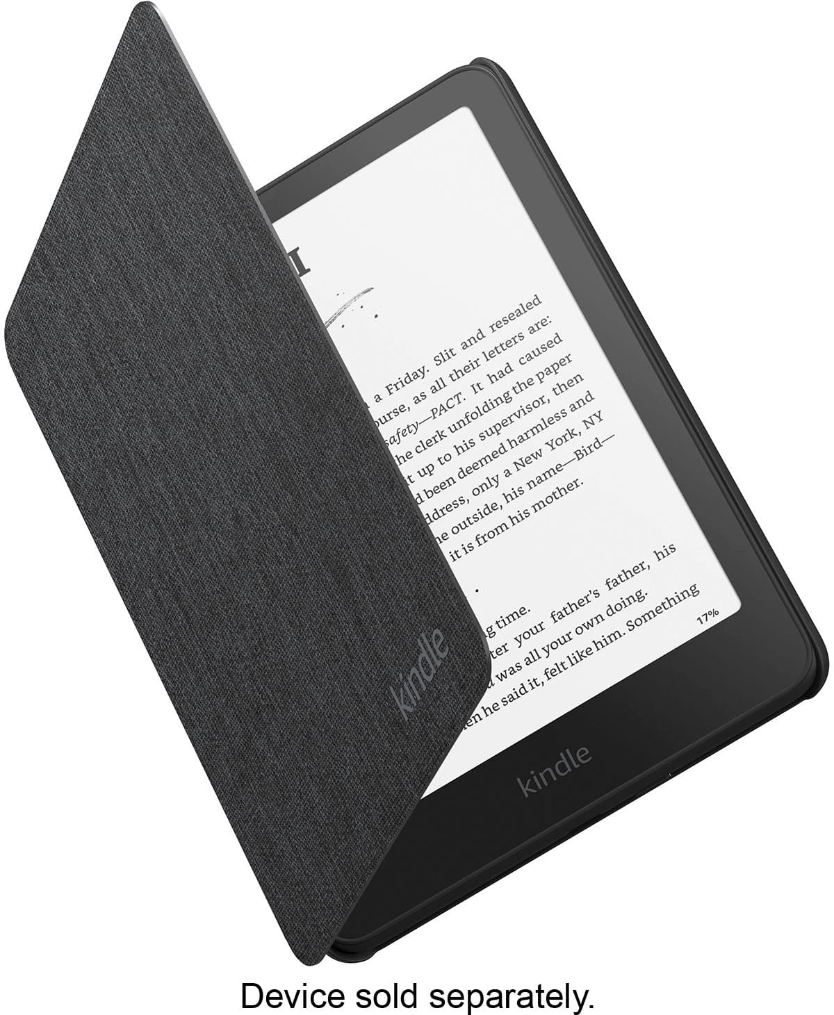 Amazon - Kindle Paperwhite/Colorsoft Case, Water-Safe fabric, Foldable Lightweight Cover - Black