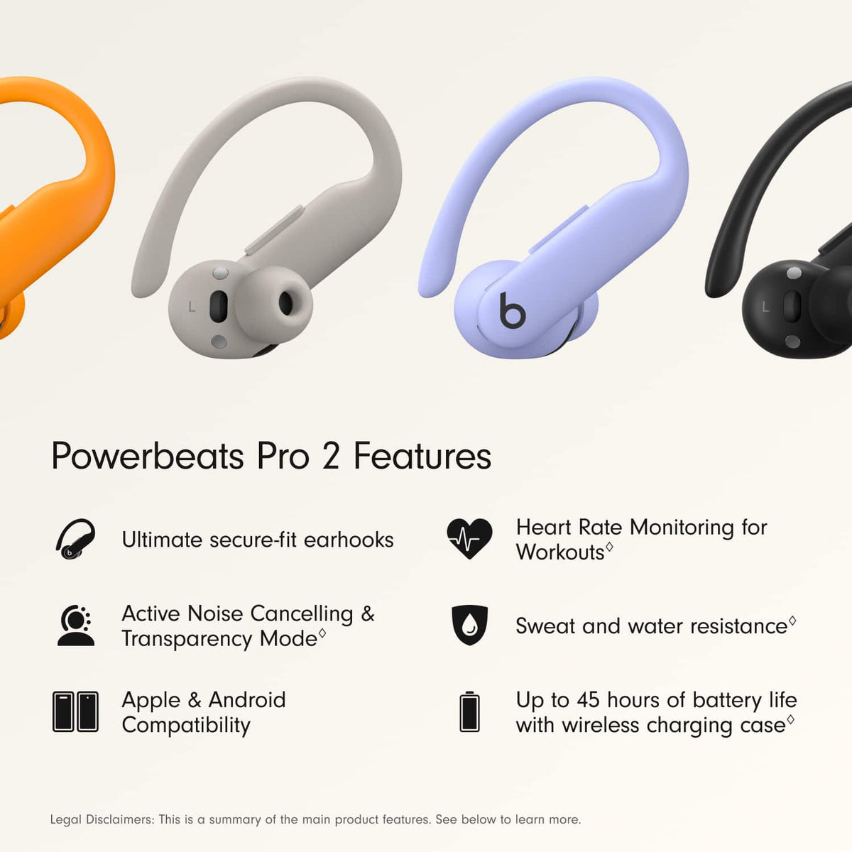 Beats - Powerbeats Pro 2 True Wireless Active Noise Canceling Earbuds - Hyper Purple